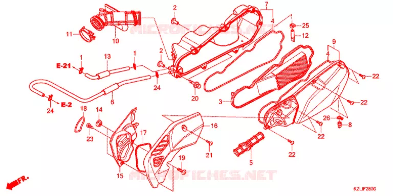 FILTRE A AIR (NSC110C/S/CSF-C) Honda SCOOTER 110 SPACY 2014  NSC110SC