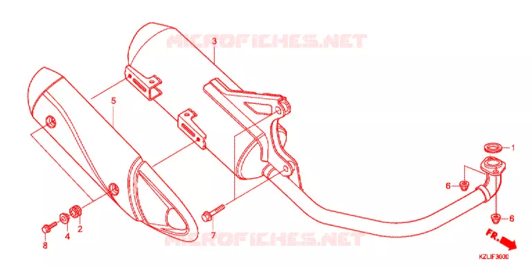 SILENCIEUX D'ECHAPPEMENT Honda SCOOTER 110 SPACY 2014  NSC110SC