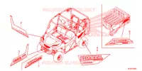 AUTOCOLLANTS pour Honda PIONEER 1000 M5 LIMITED EDITION SILVER de 2019