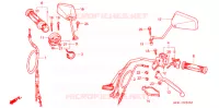 LEVIER DE GUIDON   CABLE   COMMODO pour Honda NS 50 F de 1987