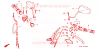 LEVIER DE GUIDON   CABLE   COMMODO pour Honda NS 50 F TYPE II de 1989