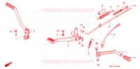 PEDALE   KICK pour Honda NS 50 F TYPE II de 1989