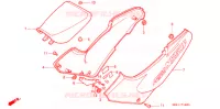 SELLE   CARENAGE pour Honda NS 50 F ROTHMANS de 1989