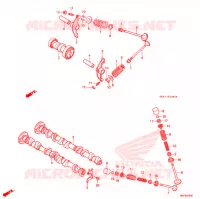 ARBRE A CAMES   SOUPAPE pour Honda PRESS CUB 50 DELUXE de 1996