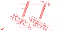 SUSPENSION AVANT (2) pour Honda PRESS CUB 50 DELUXE de 1996