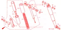 AMORTISSEUR ARRIERE pour Honda PRESS CUB 50 STANDARD de 1995
