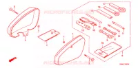 COUVERCLE LATERAL   OUTILS   CONTACTEUR A CLES pour Honda PRESS CUB 50 STANDARD de 1995