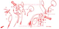 LEVIER DE GUIDON   CABLE   COMMODO pour Honda PRESS CUB 50 STANDARD de 1995