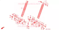 SUSPENSION AVANT (2) pour Honda PRESS CUB 50 STANDARD de 1995