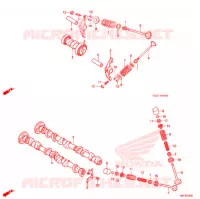 ARBRE A CAMES   SOUPAPE pour Honda LITTLE CUB 50 de 2001