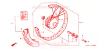 ROUE AVANT pour Honda LITTLE CUB 50 de 2001