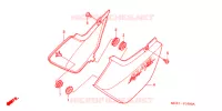COUVERCLES LATERAUX (CB400SFX/Y/1/2/3) pour Honda CB 400 SUPER FOUR SOLID COLOR de 2001