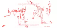 BEQUILLE pour Honda CBR 600 F de 1992