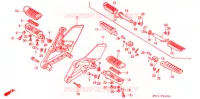 REPOSE PIED pour Honda CBR 600 ROSSI de 2002