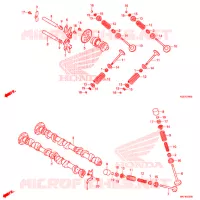 ARBRE A CAMES   SOUPAPE pour Honda FORZA 300 ABS TYPE 5E de 2019