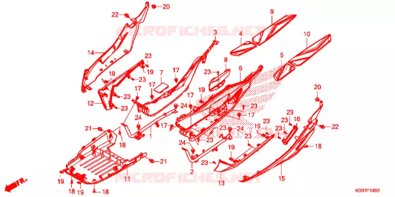 MARCHE PIEDS Honda SCOOTER 300 FORZA 2019  NSS300AK