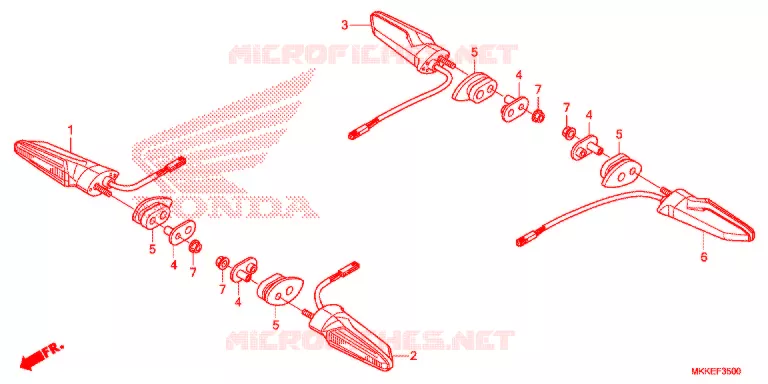 CLIGNOTANT Honda MOTO 1000 AFRICA-TWIN 2019  CRF1000AK