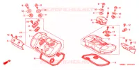 COUVRE CULASSE pour Honda SHADOW 400 With speed warning light de 1997
