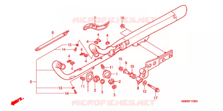 SILENCIEUX D'ECHAPPEMENT Honda MOTO 400 SHADOW 2006  NV400C6