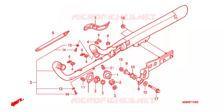 SILENCIEUX D'ECHAPPEMENT Honda MOTO 400 SHADOW 2007  NV400C7
