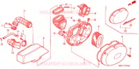 FILTRE A AIR pour Honda SHADOW 400 With speed warning light BLACK de 1999