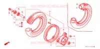 ROUE AVANT pour Honda CHALY 50 de 1988
