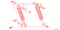 AMORTISSEUR ARRIERE pour Honda SUPER CUB 50 PRO -XJ- de 2014