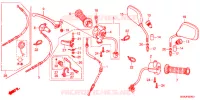 LEVIER DE GUIDON   CABLE   COMMODO pour Honda SUPER CUB 50 PRO -XJ- de 2014
