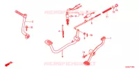 PEDALE   KICK pour Honda SUPER CUB 50 PRO -XJ- de 2014