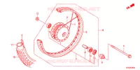 ROUE AVANT pour Honda SUPER CUB 50 PRO -XJ- de 2014