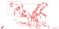 CADRE pour Honda SUPER CUB 50 POST OFFICE, RED, with basket and heated handled de 2012