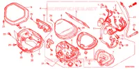 COMPTEUR pour Honda SUPER CUB 50 POST OFFICE, RED, with basket and heated handled de 2012