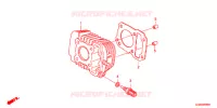 CYLINDRE pour Honda SUPER CUB 50 POST OFFICE, RED, with basket and heated handled de 2012