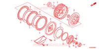 EMBRAYAGE pour Honda SUPER CUB 50 POST OFFICE, RED, with basket and heated handled de 2012