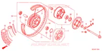 ROUE ARRIERE pour Honda SUPER CUB 50 POST OFFICE, RED, with basket and heated handled de 2012