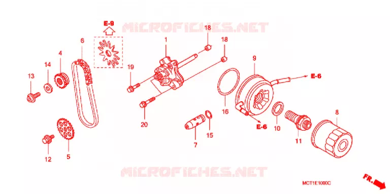 POMPE A HUILE Honda SCOOTER 400 SILVERWING 2003  FJS400D3