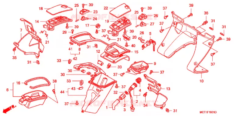 PROTEGE JAMBES (FJS4003/4 FJS6003/4) Honda SCOOTER 400 SILVERWING 2003  FJS400D3