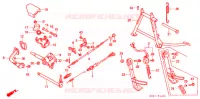 BEQUILLE   PEDALE DE FREIN pour Honda FUSION 250 de 1986