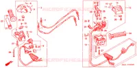 COMMODO   LEVIER   CABLE pour Honda FUSION 250 de 1986