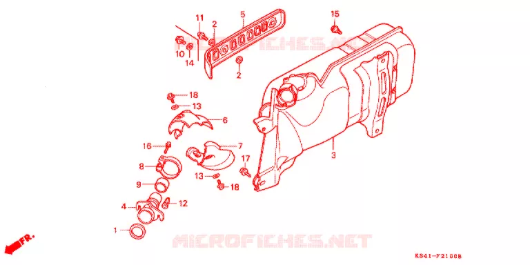 SILENCIEUX D'ECHAPPEMENT Honda SCOOTER 250 FUSION 1986  CN250G