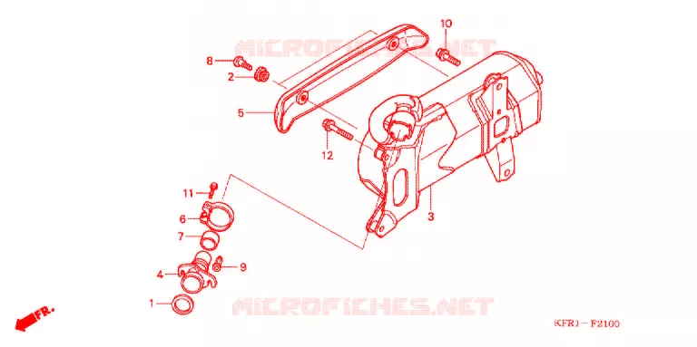 SILENCIEUX D'ECHAPPEMENT Honda SCOOTER 250 FUSION 2003  CN2503