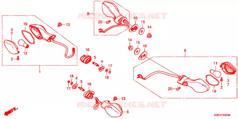 CLIGNOTANT Honda MOTO 125 GROM 2017  MSX125H