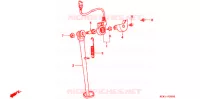BEQUILLE pour Honda XLR 200 R Without speed warning light de 1993