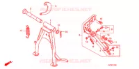 BEQUILLE pour Honda SUPER CUB 110 PRO de 2009