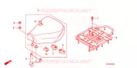 SELLE   PORTE BAGAGE ARRIERE pour Honda SUPER CUB 110 PRO de 2009