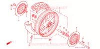 ROUE AVANT (1) pour Honda NSR 250 SP 9 de 1990