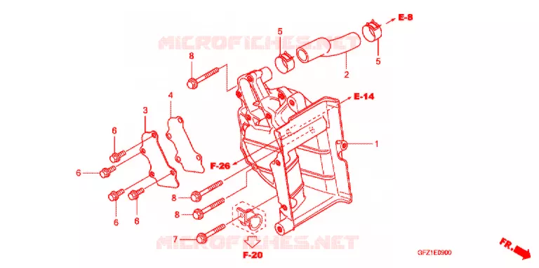 SUPPORT RADIATEUR Honda SCOOTER 50 GYRO 2010  TC508