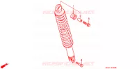 AMORTISSEUR ARRIERE pour Honda NH 100 LEAD WHITE de 1998