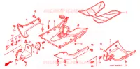 MARCHE PIEDS pour Honda NH 100 LEAD WHITE de 1998