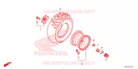 ROUE ARRIERE pour Honda FOURTRAX 420 RANCHER 4X4 AT IRS EPS ESP de 2019